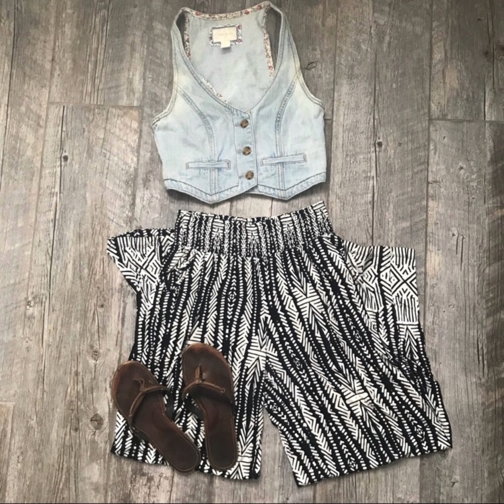 Cottagecore Denim Vest Top - Cropped